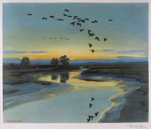 Low Tide on a Still Evening - And Geese