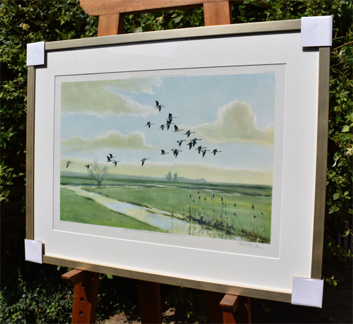 Framed example of Pink Feet - The Wild Geese of England