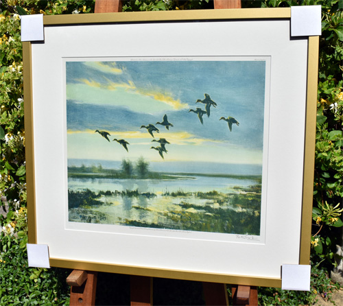 Framed example of Teal in the Early Morning