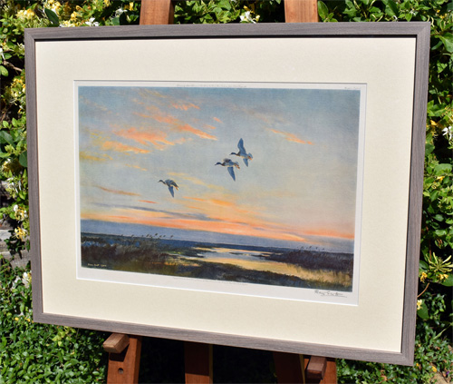 Framed example of Three Mallards